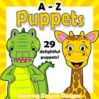 Printable Paper Bag Puppets Alphabet Animals