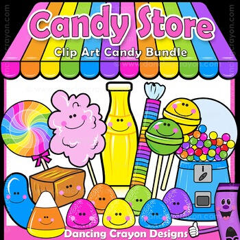 candy clip art and store awning